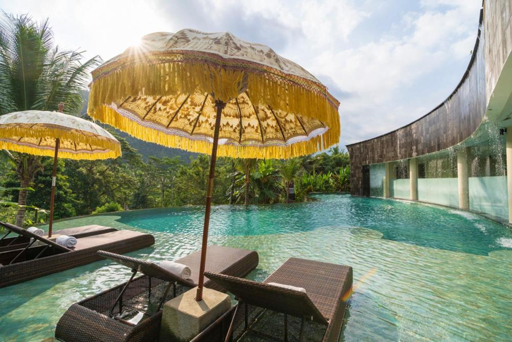 Отель Wapa Di Ume Sidemen Сидемен Экстерьер фото The swimming pool at the resort